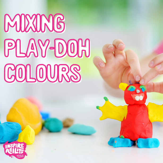 Mixing Play Doh Colours