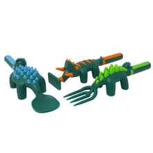 Load image into Gallery viewer, Constructive Eating Cutlery Set Dino 